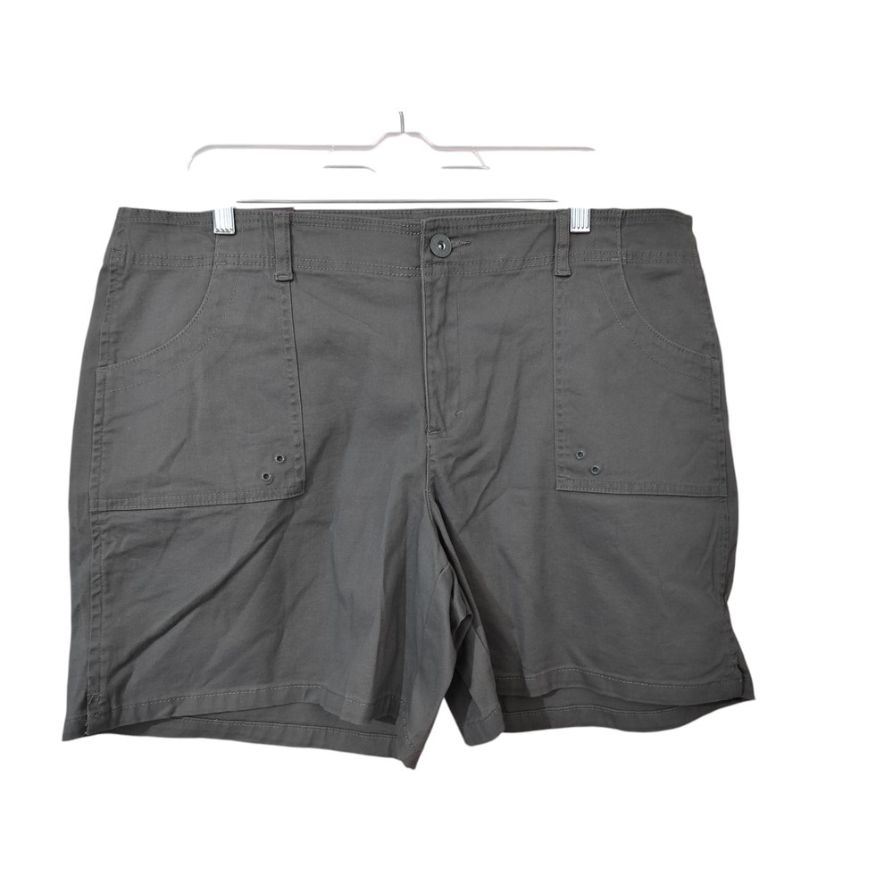3439) Gloria Vanderbilt Herbal Mist Kayla four pockets Shorts Size 16